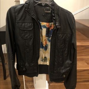 leather black jacket